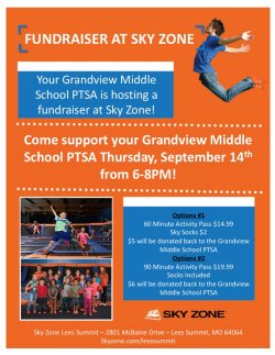 GMS Night at Sky Zone | Grandview Middle School